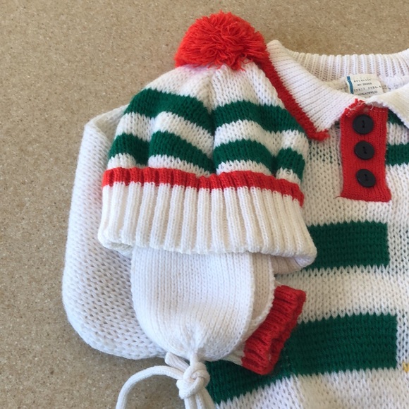 New-colorful toddler matching hat and sweater set - Picture 3 of 16